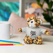Cute Stuffed Animal with 'Love You' Tee - Perfect Gift for Kids and Beloved Ones