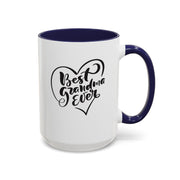 Best Grandma Ever Accent Coffee Mug - Perfect Gift for Mother's Day and Grandparent Celebrations