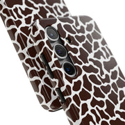 Giraffe Print Tough Phone Case - Stylish & Durable Protection for Animal Lovers