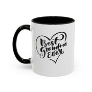 Best Grandma Ever Accent Coffee Mug - Perfect Gift for Mother's Day and Grandparent Celebrations
