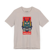 Merge Graphic Unisex Jersey Tee - Bold Skull & Dragon Design