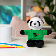 Cute Stuffed Animal with 'Love You' Tee - Perfect Gift for Kids and Beloved Ones
