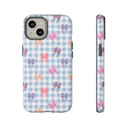 Cute Bow Pattern iPhone Case - Tough Cases for Girls & Women