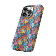 Playful Cat iPhone Case - Tough & Colorful Design
