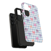 Cute Bow Pattern Tough Samsung Galaxy Phone Case - Stylish Protective Cover for Everyday Use