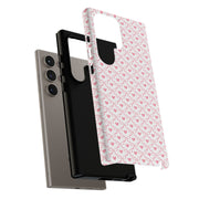 Stylish Samsung Galaxy Phone Case with Pink Ribbon Design