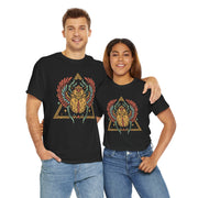 Bohemian Graphic Unisex Heavy Cotton Tee – Vintage Beetle Design