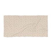 Serene Botanical Beach Towel – Perfect for Summer Getaways and Relaxation