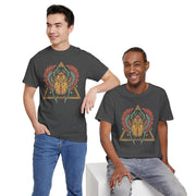 Bohemian Graphic Unisex Heavy Cotton Tee – Vintage Beetle Design