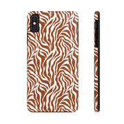 Stylish Zebra Print Tough Phone Case - Durable Protection & Trendy Design