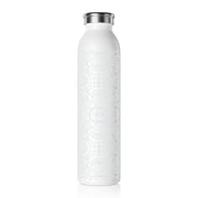 Inspirational Slim Water Bottle - You Are Worthy, Beautiful, Loved, Enough