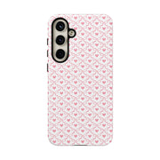 Stylish Samsung Galaxy Phone Case with Pink Ribbon Design