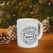 Personalized Family Ceramic Mug - Customizable 11oz & 15oz Sizes