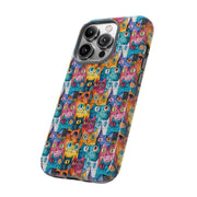 Playful Cat iPhone Case - Tough & Colorful Design