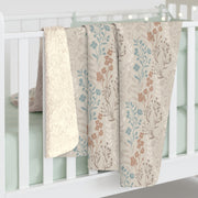 Cozy Floral Sherpa Fleece Blanket - Perfect for Home Decor & Gifts