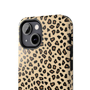 Leopard Print Tough Phone Case - Stylish Protection for Your Device