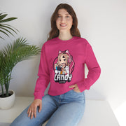 Cute Gaming Crewneck Sweatshirt - Candy Gamer Design