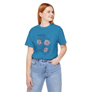 Floral Snake Unisex Jersey Tee - Vibrant Graphic T-Shirt
