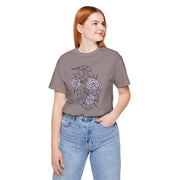 Botanical Snake Unisex Jersey Tee - Stylish Floral Design for Nature Lovers
