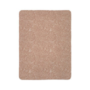 Cozy Floral Fleece Sherpa Blanket - Perfect for Home Décor & Gifting