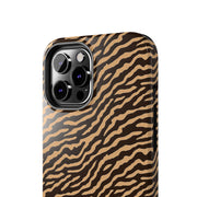 Wild Tiger Print Tough Phone Case – Durable Protection for Adventurers