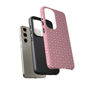 Cute Patterned Samsung Galaxy Phone Case - Tough Cases with Pink Hearts