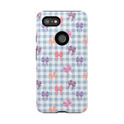 Bow-Patterned Google Pixel Phone Case - Stylish Protection for Your Device