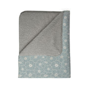 Cozy Floral Fleece Sherpa Blanket - Perfect for Home Comfort and Winter Chill