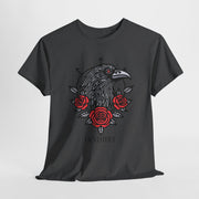 Devotree Unisex Heavy Cotton Tee - Vintage Eagle & Roses Graphic Shirt