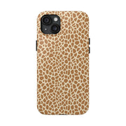 Giraffe Print Tough Phone Case for Animal Lovers