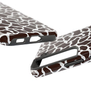 Giraffe Print Tough Phone Case - Stylish & Durable Protection for Animal Lovers