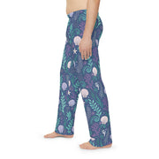 Ocean-Inspired Men's Pajama Pants - Sea Shells & Coral Design