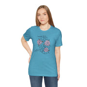 Floral Snake Unisex Jersey Tee - Vibrant Graphic T-Shirt