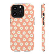 Floral Tough Phone Case with Daisy Design
