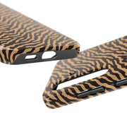 Wild Tiger Print Tough Phone Case – Durable Protection for Adventurers