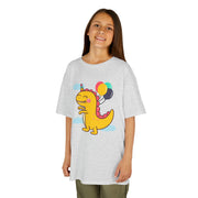 Kids Dinosaur Party Tee - Colorful Celebration Shirt for Birthday Fun
