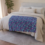 Cozy mermaid Pattern Soft Blanket – Perfect for Home Décor & Gifts
