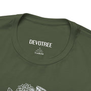 Eco-Friendly Nature Art Unisex Jersey Tee - Botanical Design