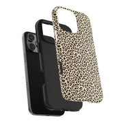 Leopard Print Tough Phone Case - Stylish & Durable Protection