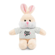 Cute Stuffed Animal with 'Love You' Tee - Perfect Gift for Kids and Beloved Ones