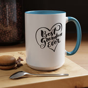 Best Grandma Ever Accent Coffee Mug - Perfect Gift for Mother's Day and Grandparent Celebrations