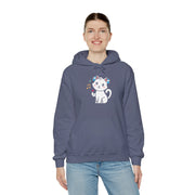 Cute Cat Music Lover Hoodie - Unisex Heavy Blend™ Sweatshirt