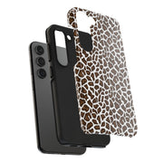 Stylish Leopard Print Tough Phone Case - Durable Protection for Your Device