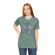 Botanical Snake Unisex Jersey Tee - Stylish Short Sleeve T-Shirt with Floral Design