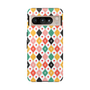 Colorful Diamond Pattern Google Pixel Phone Case - Tough Cases
