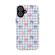 Cute Bow Pattern iPhone Case - Tough Cases for Girls & Women