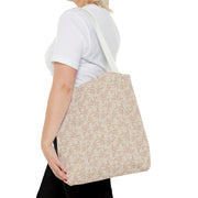 Elegant Floral Pattern Tote Bag - Eco-Friendly Shopping Bag for All Occasions