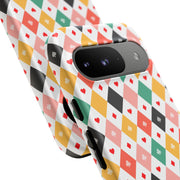 Colorful Diamond Pattern Google Pixel Phone Case - Tough Cases