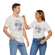 Botanical Snake Unisex Jersey Tee - Stylish Floral Design for Nature Lovers