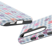 Cute Bow Pattern Tough Samsung Galaxy Phone Case - Stylish Protective Cover for Everyday Use